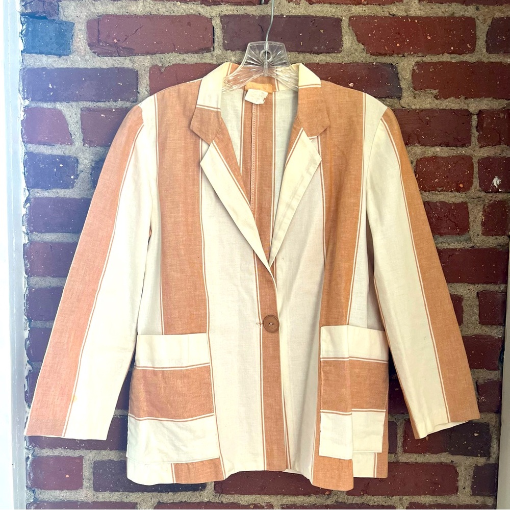 VINTAGE YES Striped Blazer Jacket